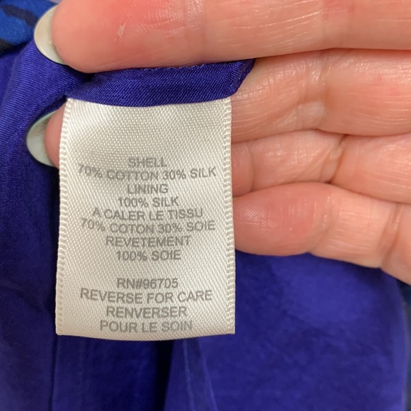 Rebecca Taylor Maxi Dress Blue Size 6 - Picture 13 of 14